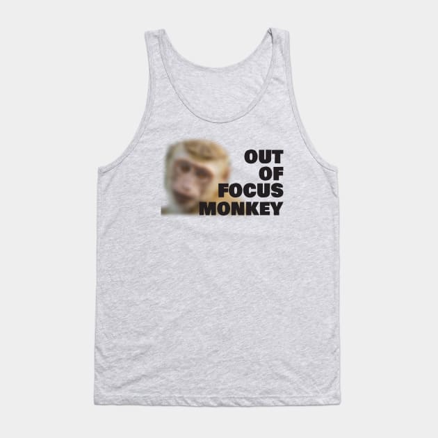 Out of Focus Monkey Tank Top by Nate's World of Tees